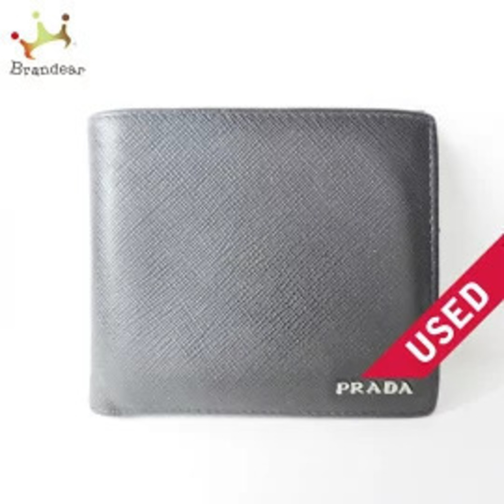 Prada Billfold Wallet Black Leather